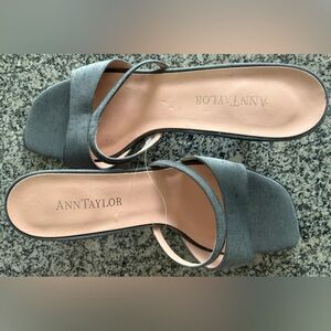 Ann Taylor Elegant Gray Sandals